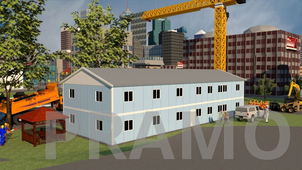 484 M2 DOUBLE STOREY PREFABRICATED OFFICE BUILDING