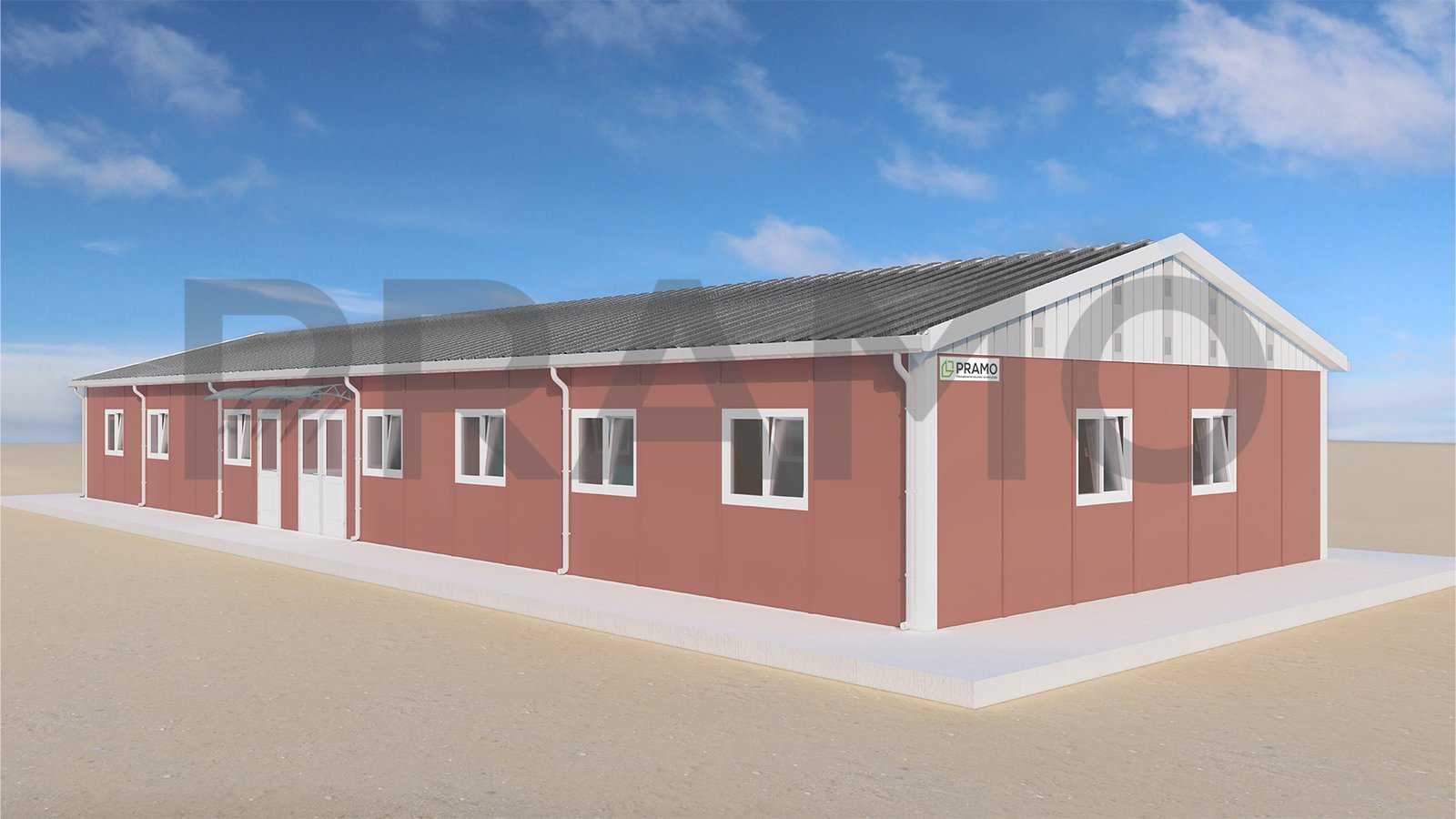 204m² PREFABRICATED DINING HALL