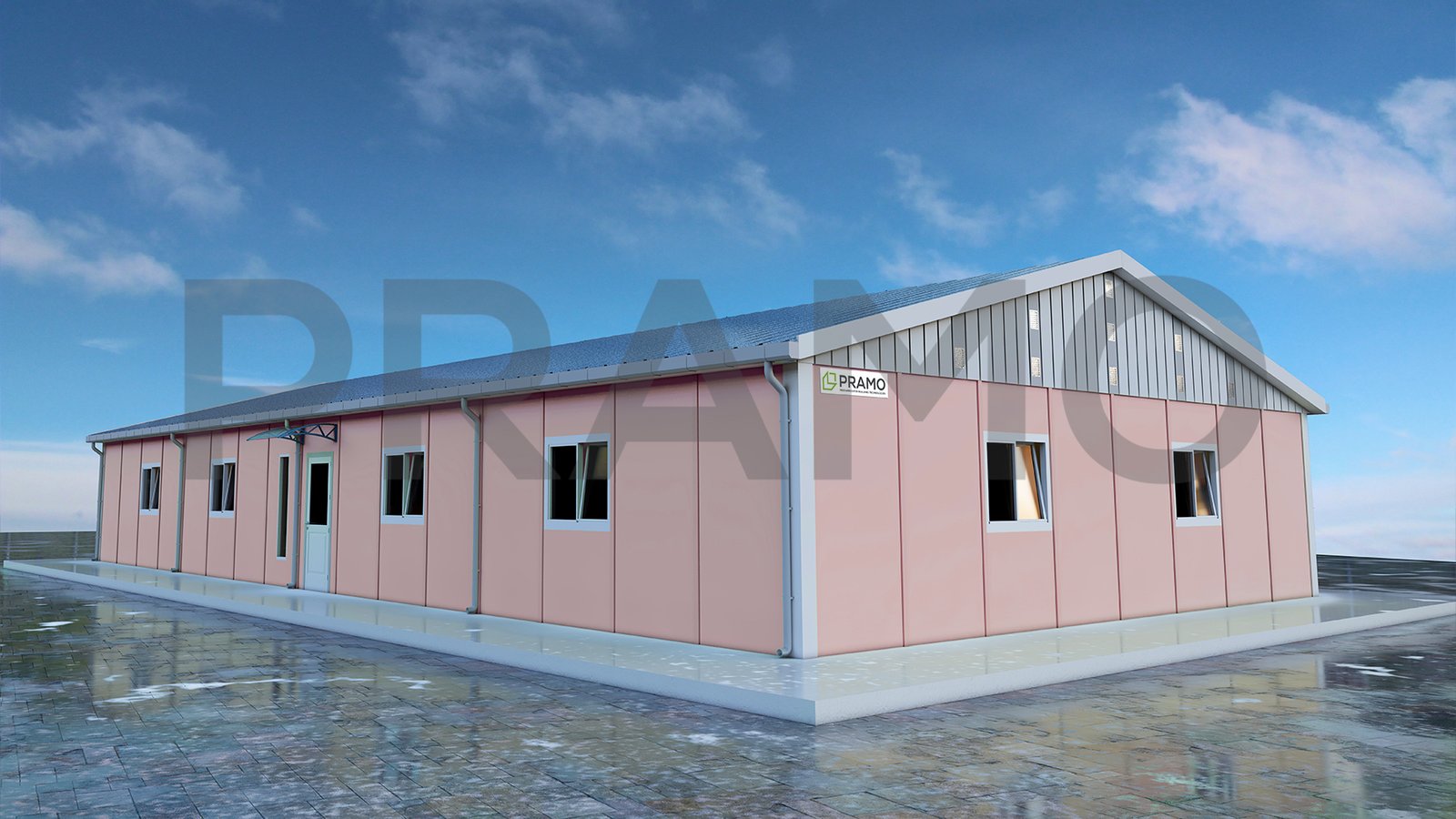 207m² PREFABRICATED OFFICE