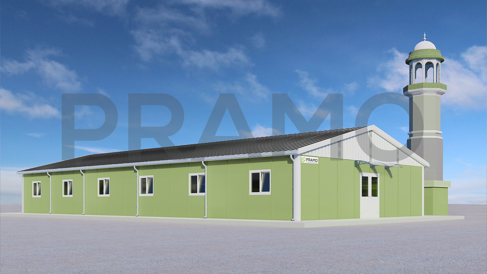 232m² Prefabricated Mosque Building
