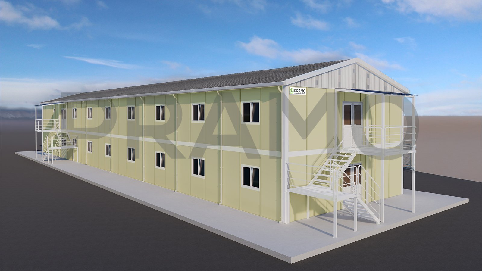 634m² PREFABRICATED DINING HALL