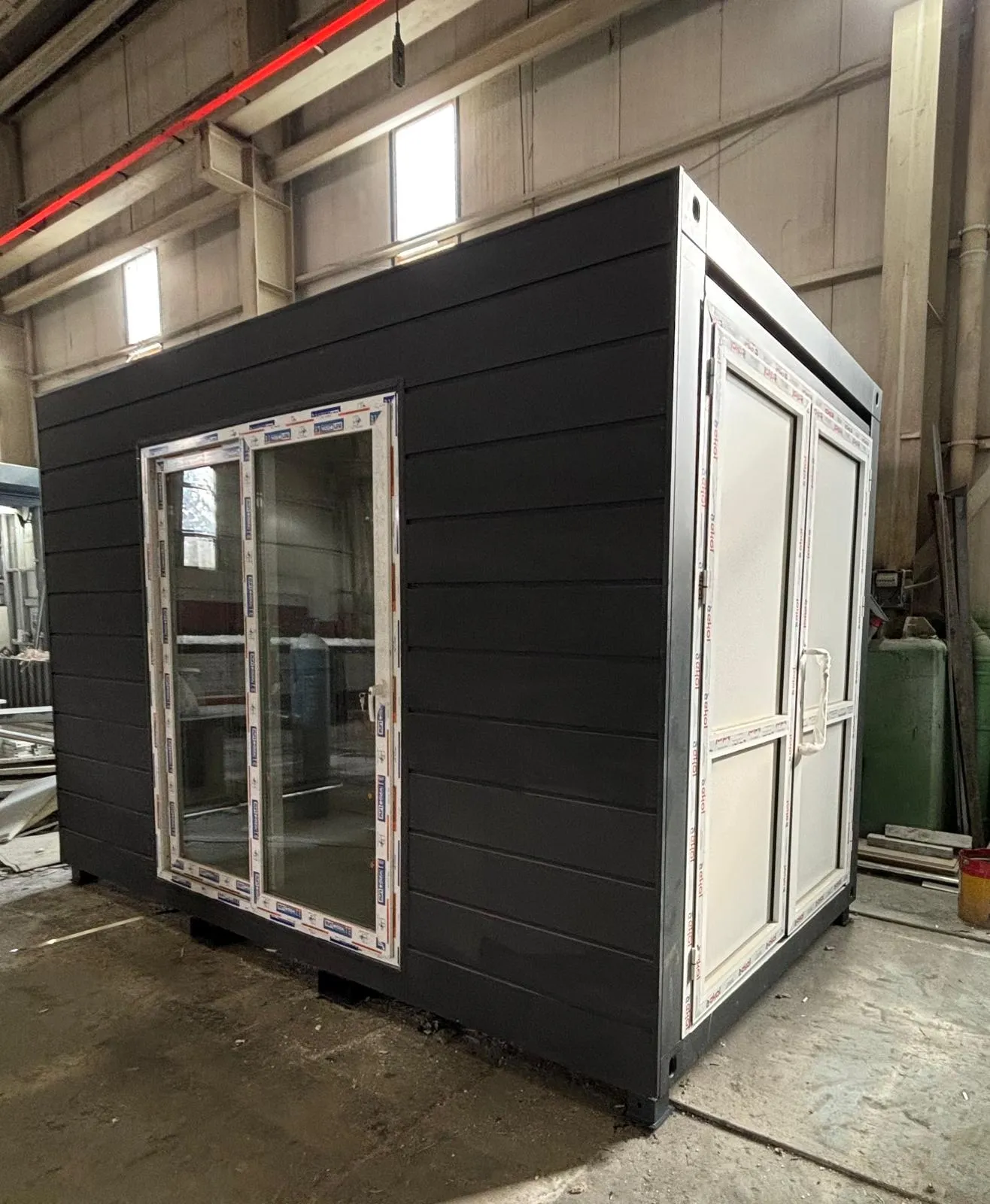 Hazardous waste container designed for secure storage of dangerous materials, ensuring safe handling and compliant waste management.