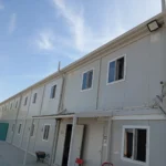 Insulated wall panels of prefabricated dining hall