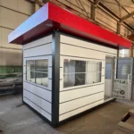 Outdoor modular Pramo Metropol Cabin placement