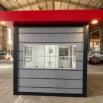 Outdoor modular Pramo Metropol Cabin placement