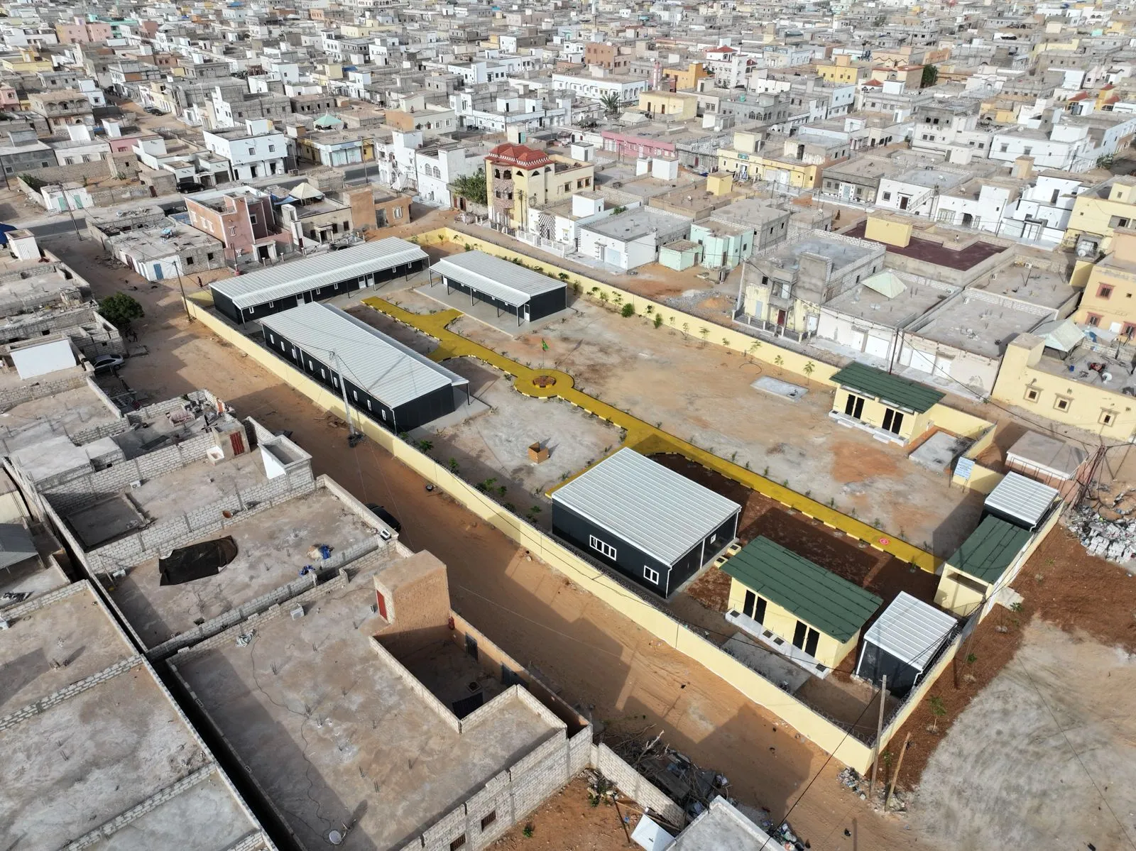 Prefabricated Classroom Construction in Mauritania by Pramo